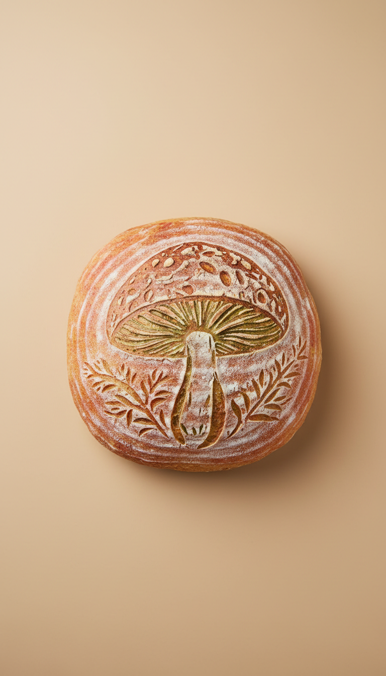 Mushroom Chocolate Ganache Tart